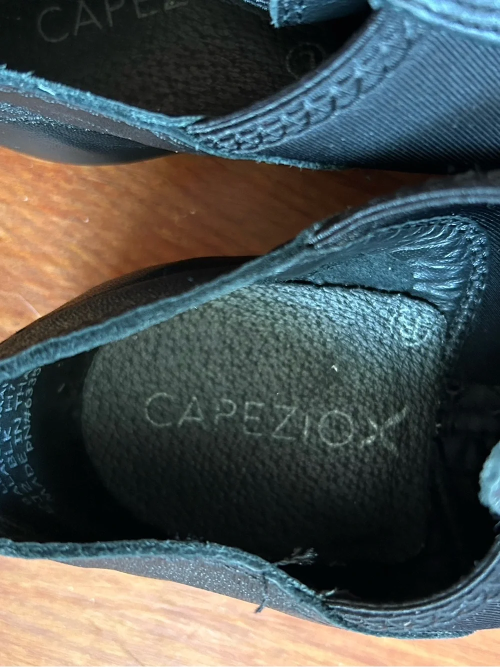 Kids Black Slip-On Leather Dance Shoes